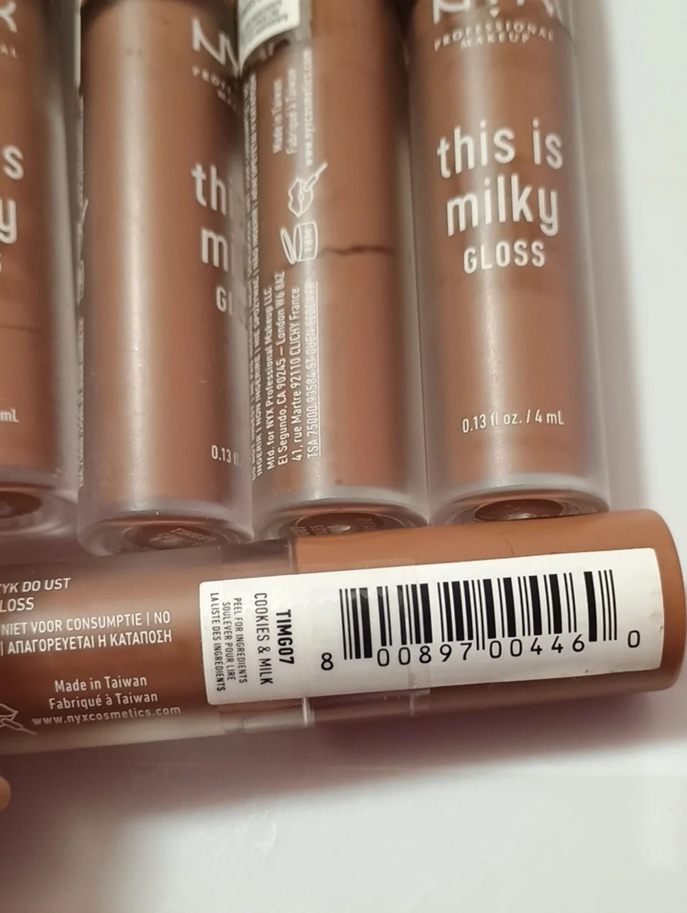 6 x NYX This Is Milky Gloss, 12 Hour Hydration Cookies & Milk